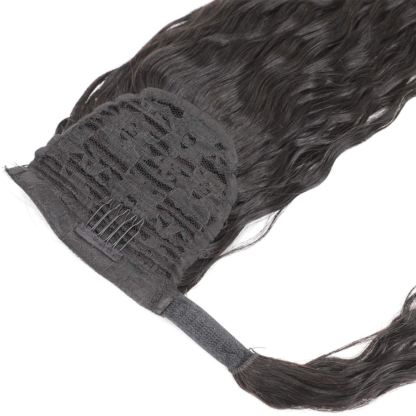 Wrap Around Corn Wave Ponytail Hairpiece for Women Girls Corn Curly Ponytails…