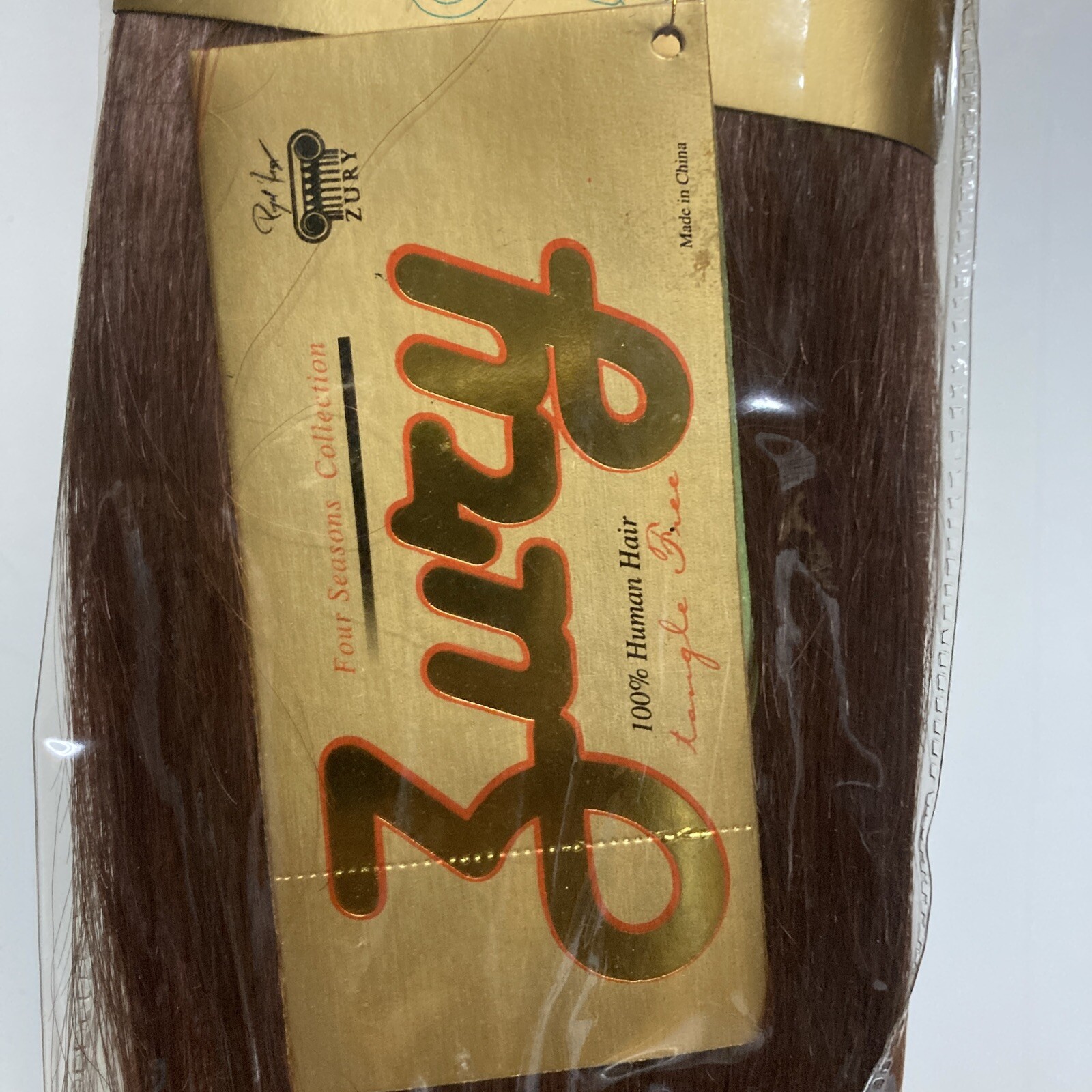 JURY Sew in Weft Hair Extensions 100% Human Hair Tangle free 12″ Color # 33