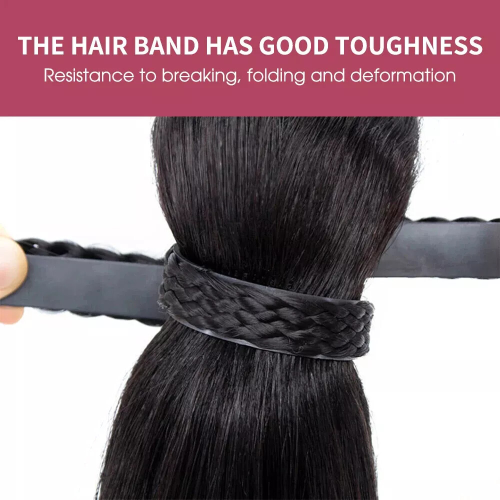 Natural Clip On Women Invisible Headband Synthetic Bangs Hair Extension Fringe