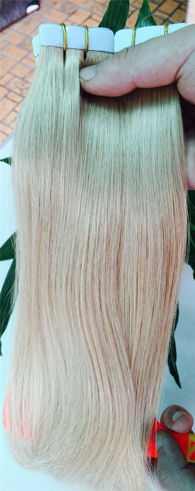 7A Seamless 16-26inch PU Skin Weft Tape in Remy Human Hair Extensions 30-70g
