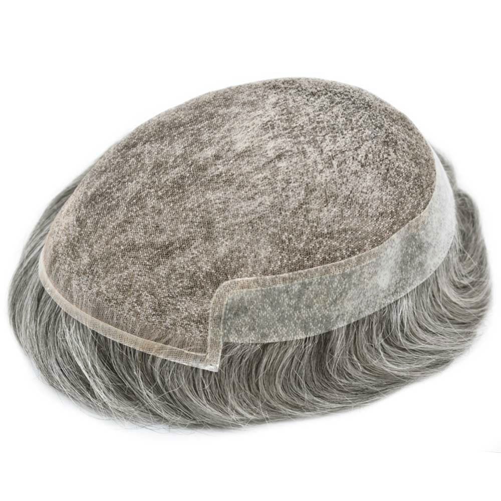 Mens Toupee French Lace Front Hair Piece Replacement System 8X10 Wig for Men US