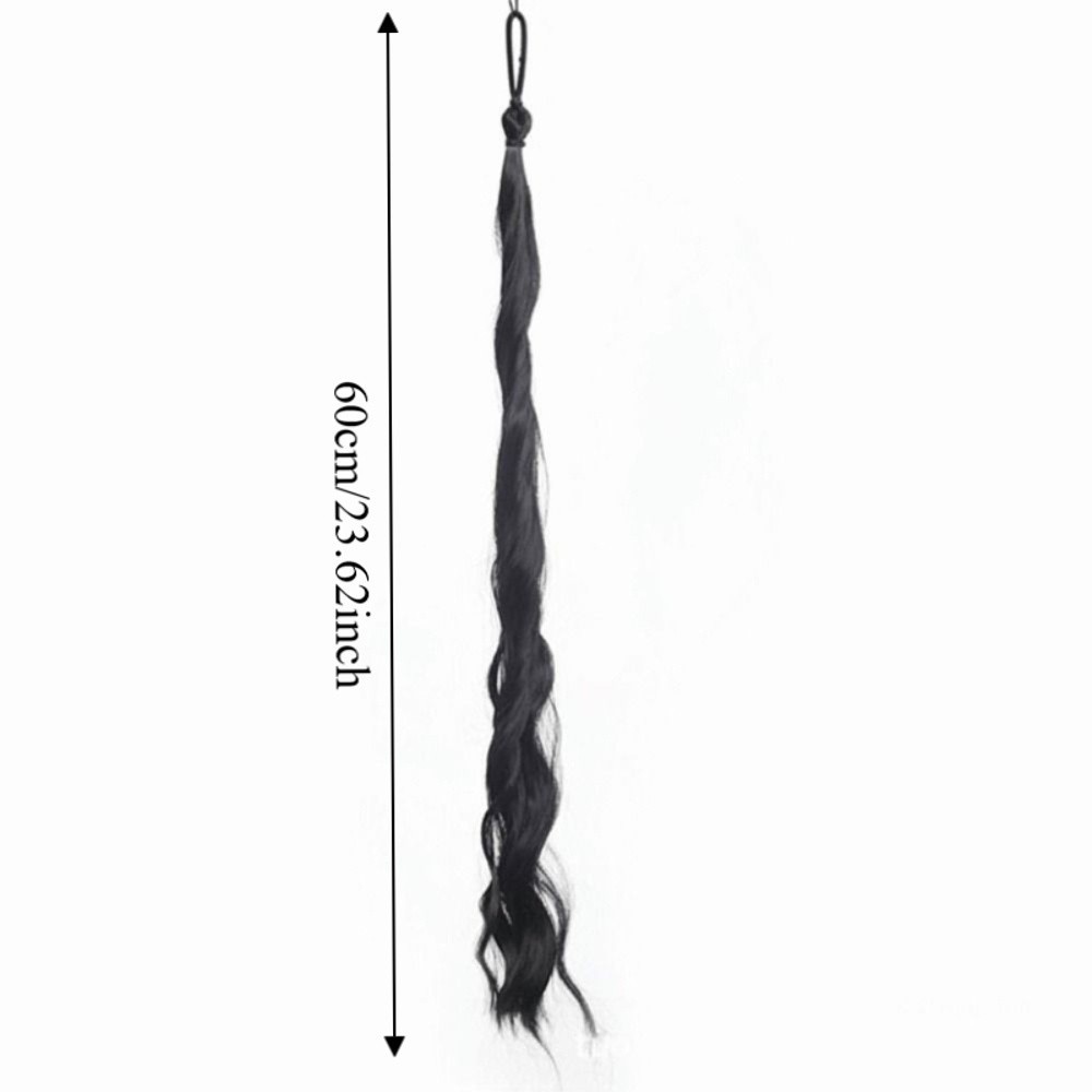 All-in- Messy Bun Ponytail Extensions Long Wavy Hair Bundle for Women