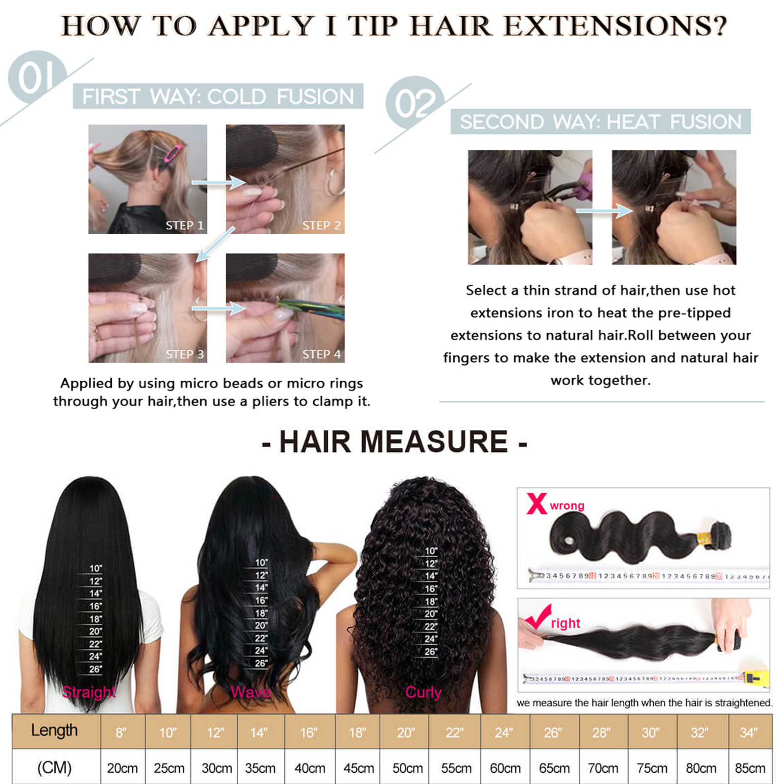 Stick I Tip Indian 100% Remy Human Hair Extensions Pre Bonded BALAYAGE 0.5G/1G E