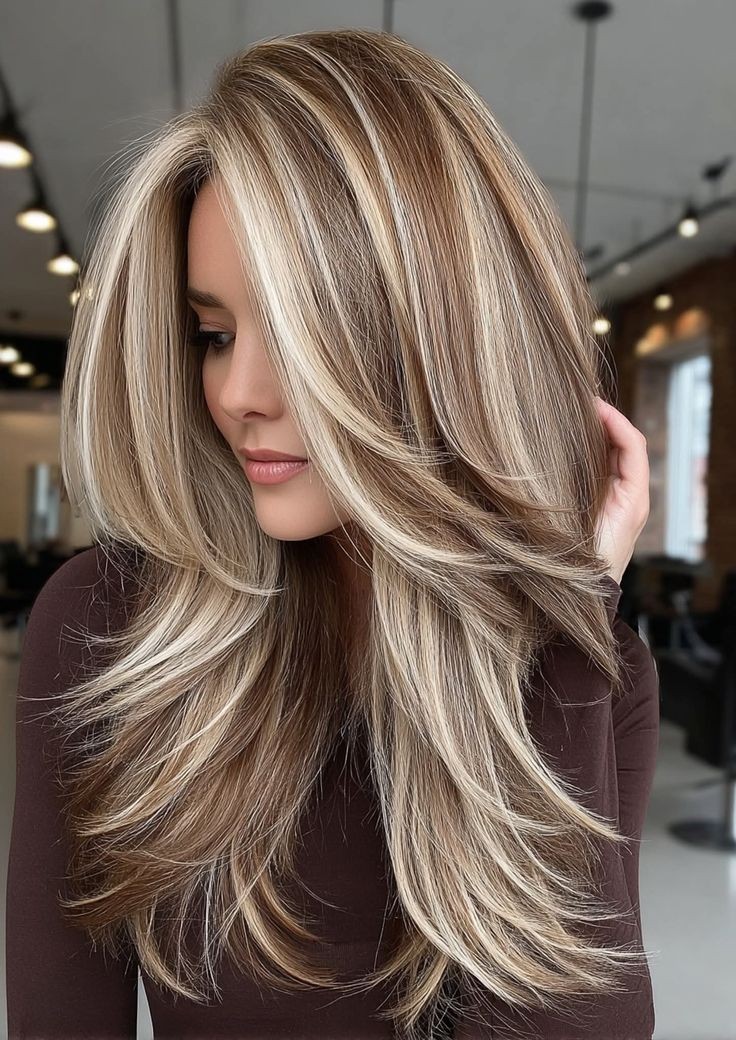Brown with Ash Blonde Highlights Lace Front 100% Human Hair Wigs 13×4 for Women