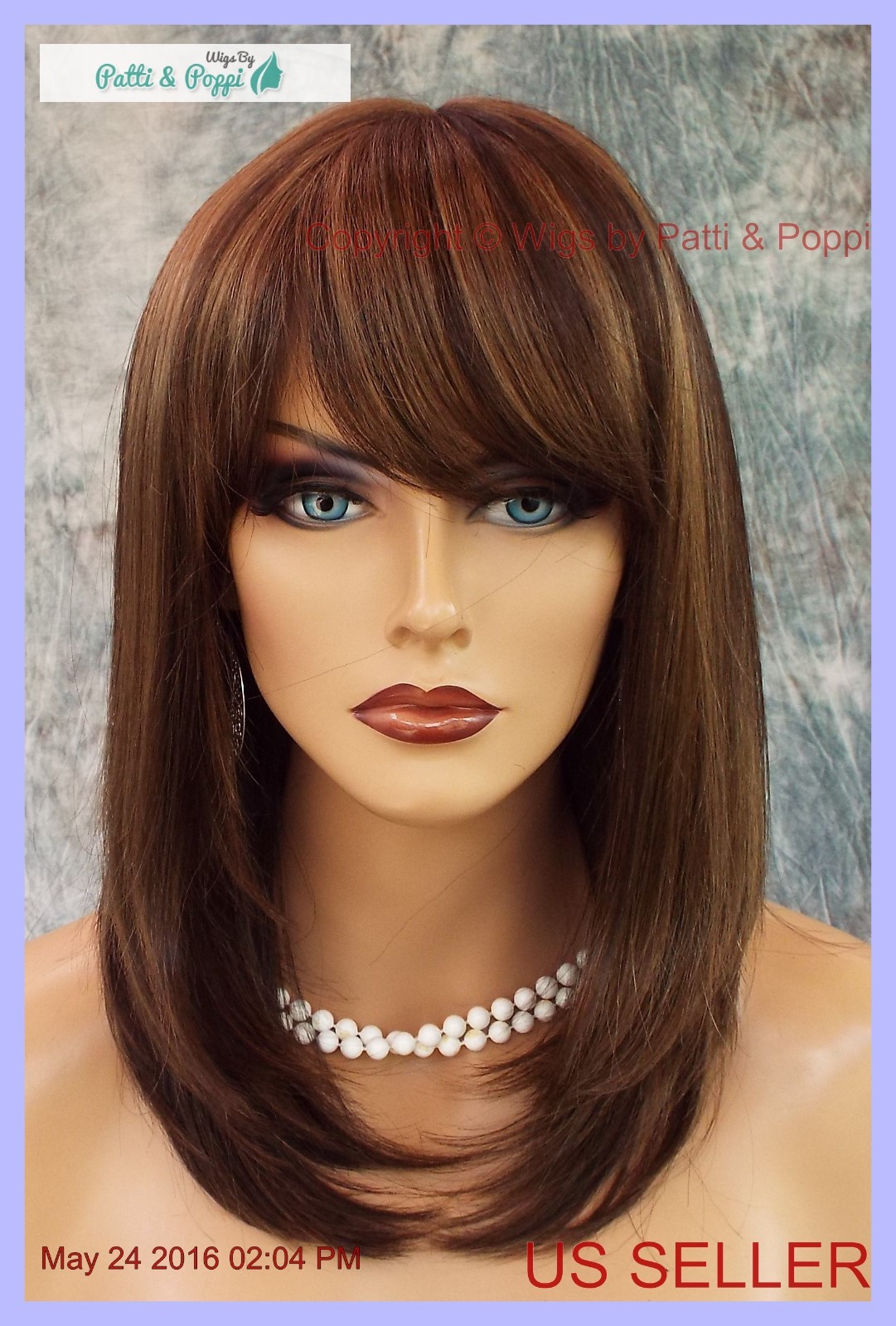 MADISON MONOFILAMENT WIG BY ENVY *MEDIUM BROWN* SEXY SOPHISTICATED STYLE -1