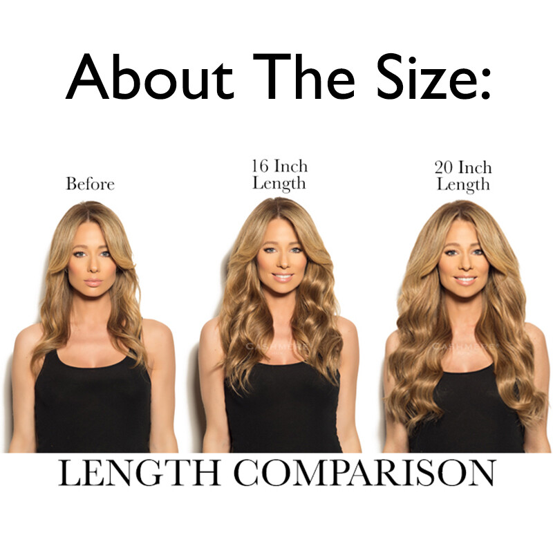 US Thick Full Head Hair Extensions Invisible Hidden Headband Hair Peice