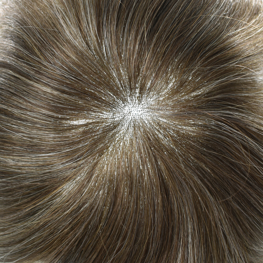 French Lace Front Mens Toupee Poly Pu Hairpiece Natural Hair Replacement Systems