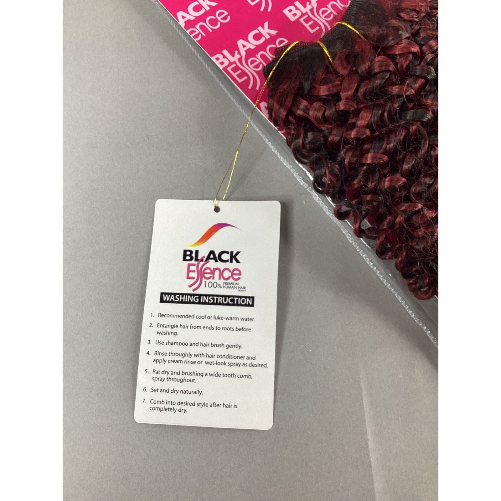 12″ Short Jerry Curl Color #F1BBG Off Black Highlights Blended Hair Extensions