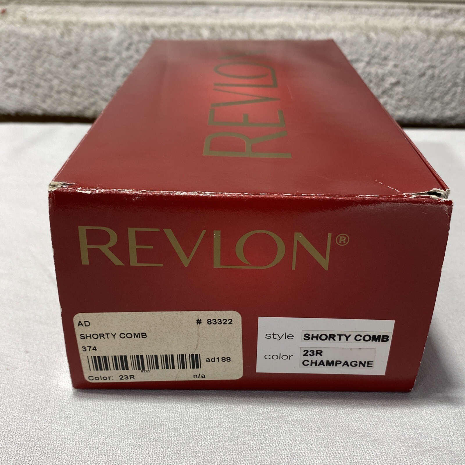 Revlon Style-Shorty Comb, Color-23R Champagne 12”