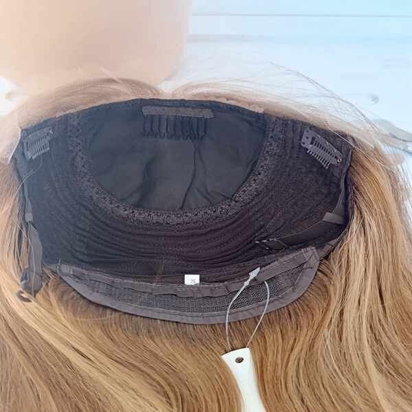 12in Premium Quality Silk Top Wig with Lace Front Lace Wig Skin Top Wig