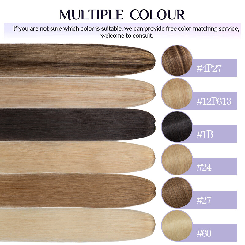 Ponytail Extensions Claw On/Clip In 100% Real Remy Human Straight Long Hair 22IN