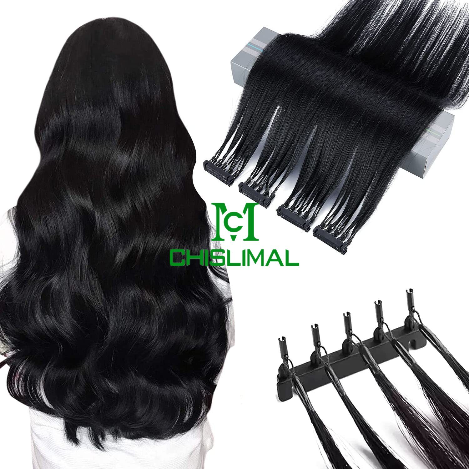 10-30Inch 6D Pre-bonded Remy Human Hair Extensions 20gram 40 Strands highlight
