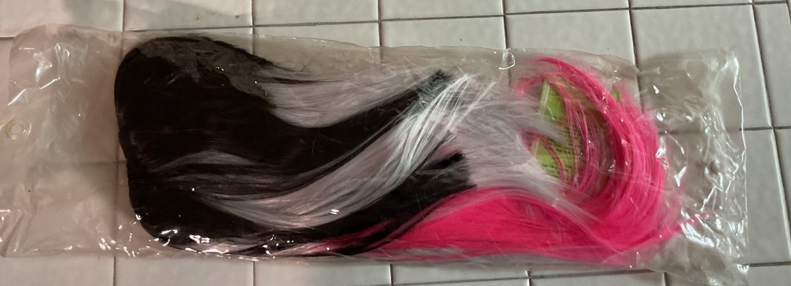 Wig Wonderful You “ Torch” Black White Pink Brand New