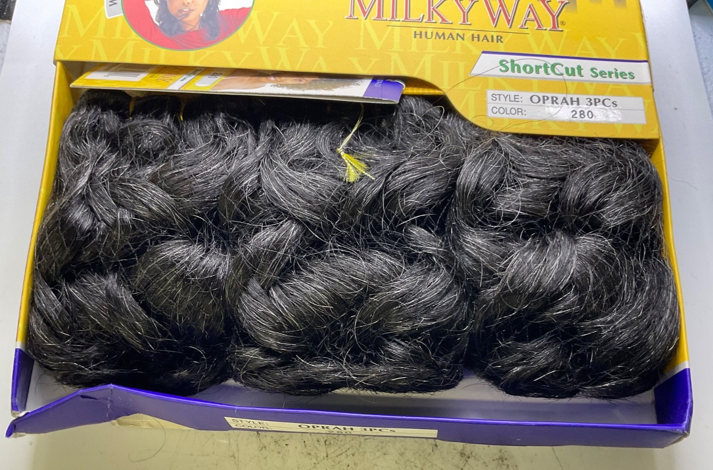 Shake-N-Go Milky Way Human Hair ShortCut Series Style: Oprah 3pcs Color: 280