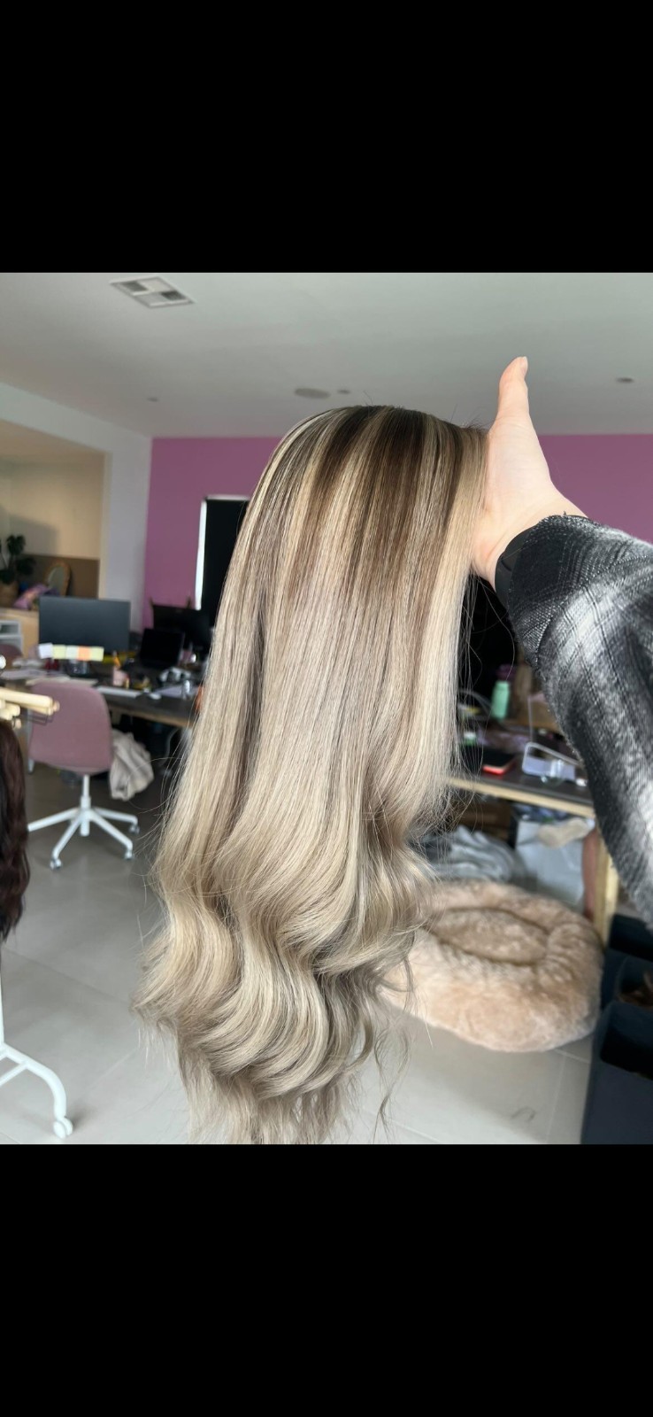 New! CUSTOM LUSTA WIG. BALAYAGE W/ SOME HIGHLIGHTS/ LOWLIGHTS Medium CAP 22-24″