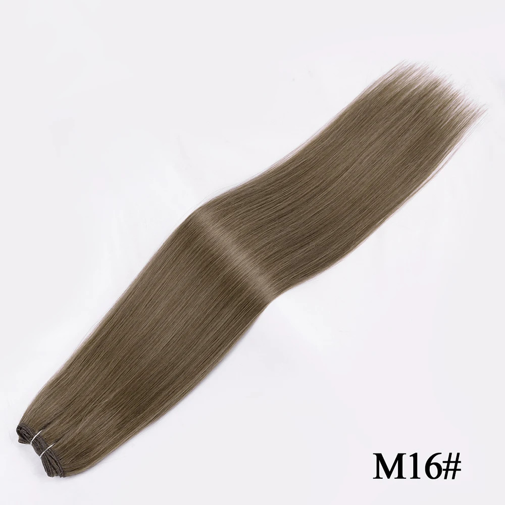 Blonde Ombre Body Wave Hair Bundles Thick Synthetic Hair Extensions Loose Deep