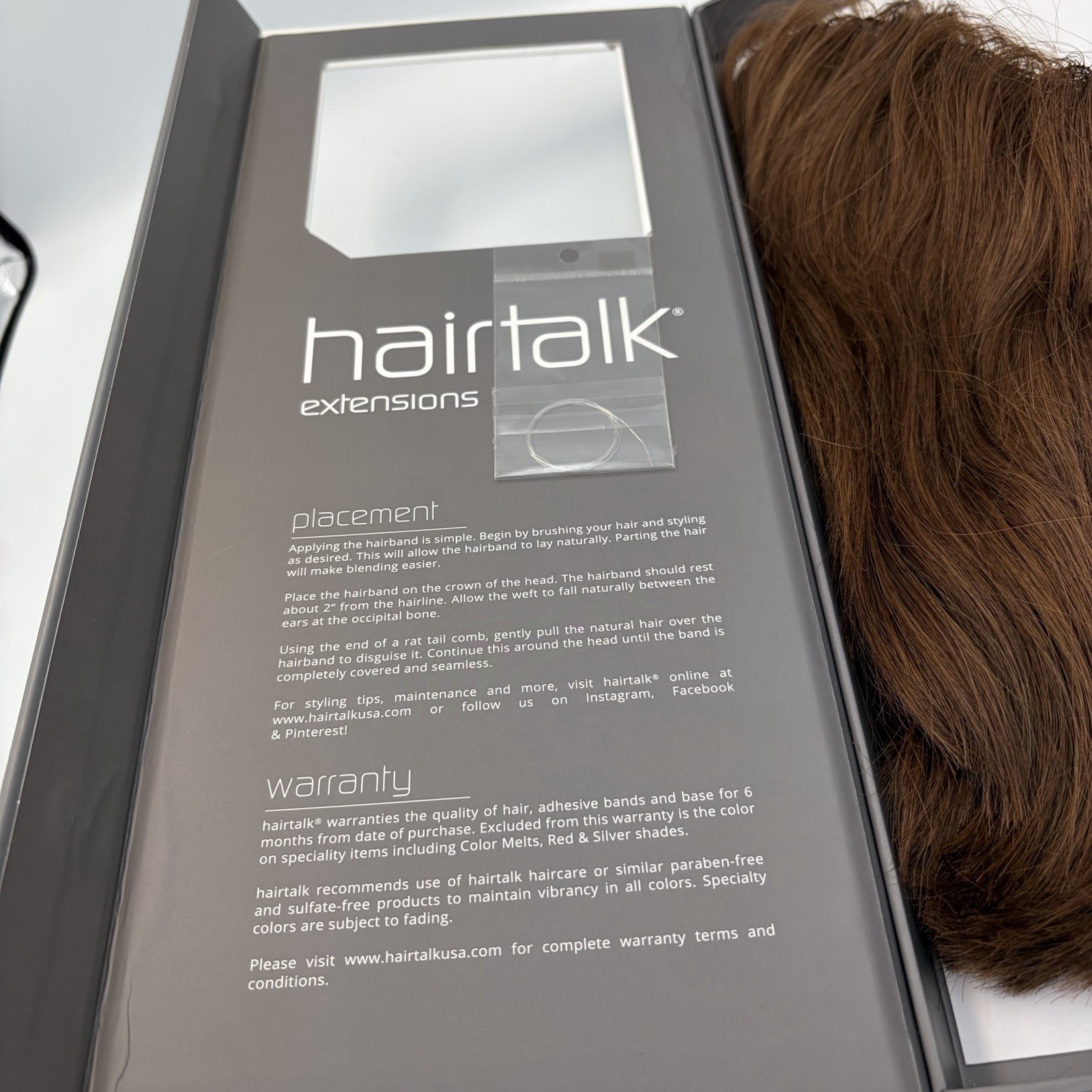 Hairtalk Extensions Hairband 16”/40 Color #7 – 100% Remy Human Hair