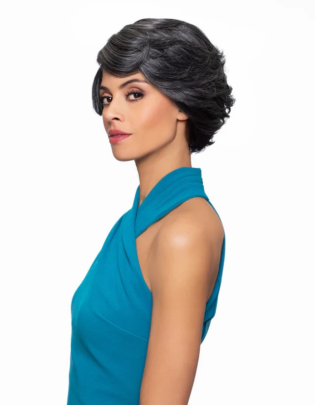 Foxy Silver JOAN Wig, J-PART, Stylish and Natural-Looking Synthetic Wig