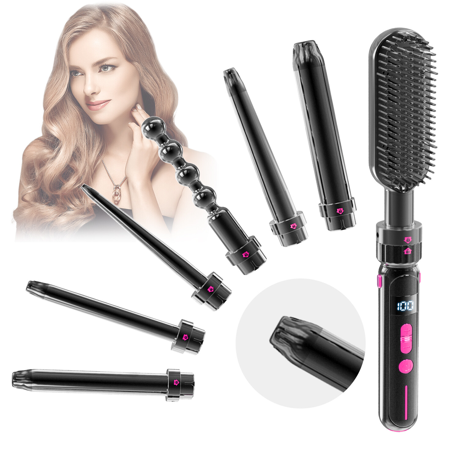 Safety Against Scalding Easy To Use Curly Hair Sticks women Frizzy Hair Smoothin