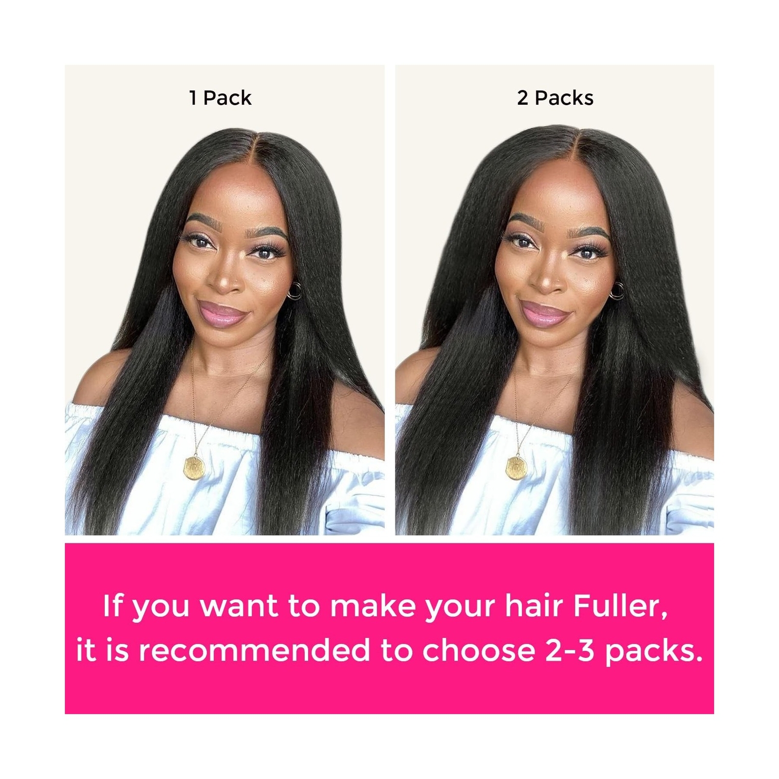 Hair Extensions Clip in Hair Extensions 100% Real Human Hair 110g Kinky Strai…