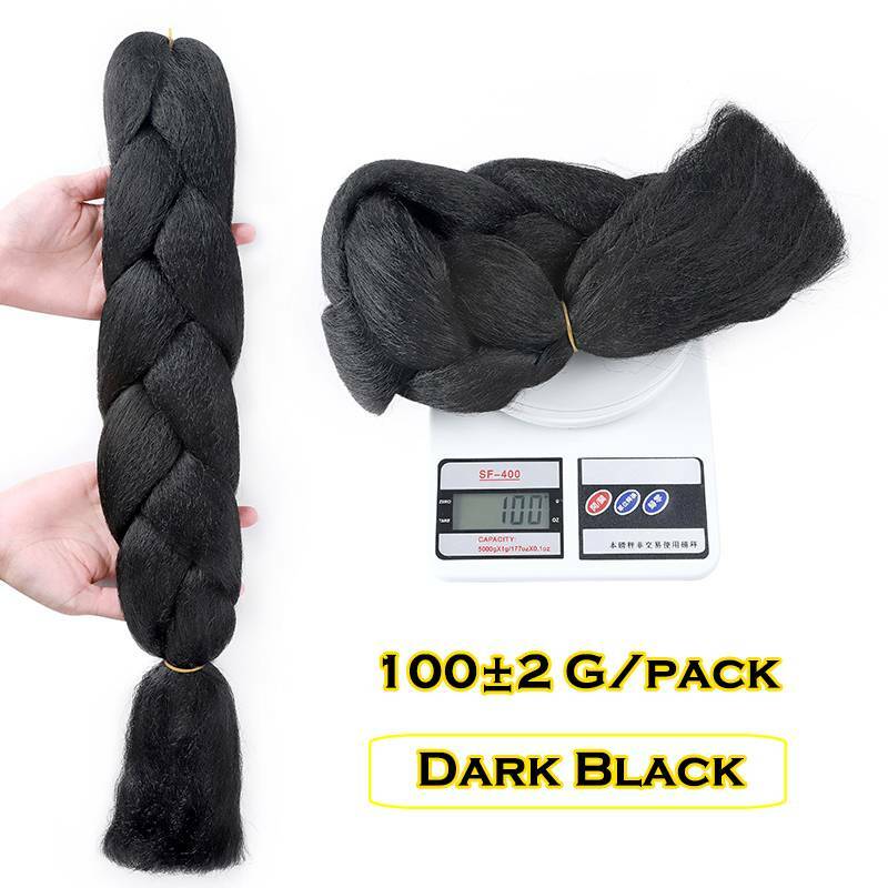 Synthetic Jumbo Braiding Hair Extensions Crochet Long Thick Ponytaill Halloween
