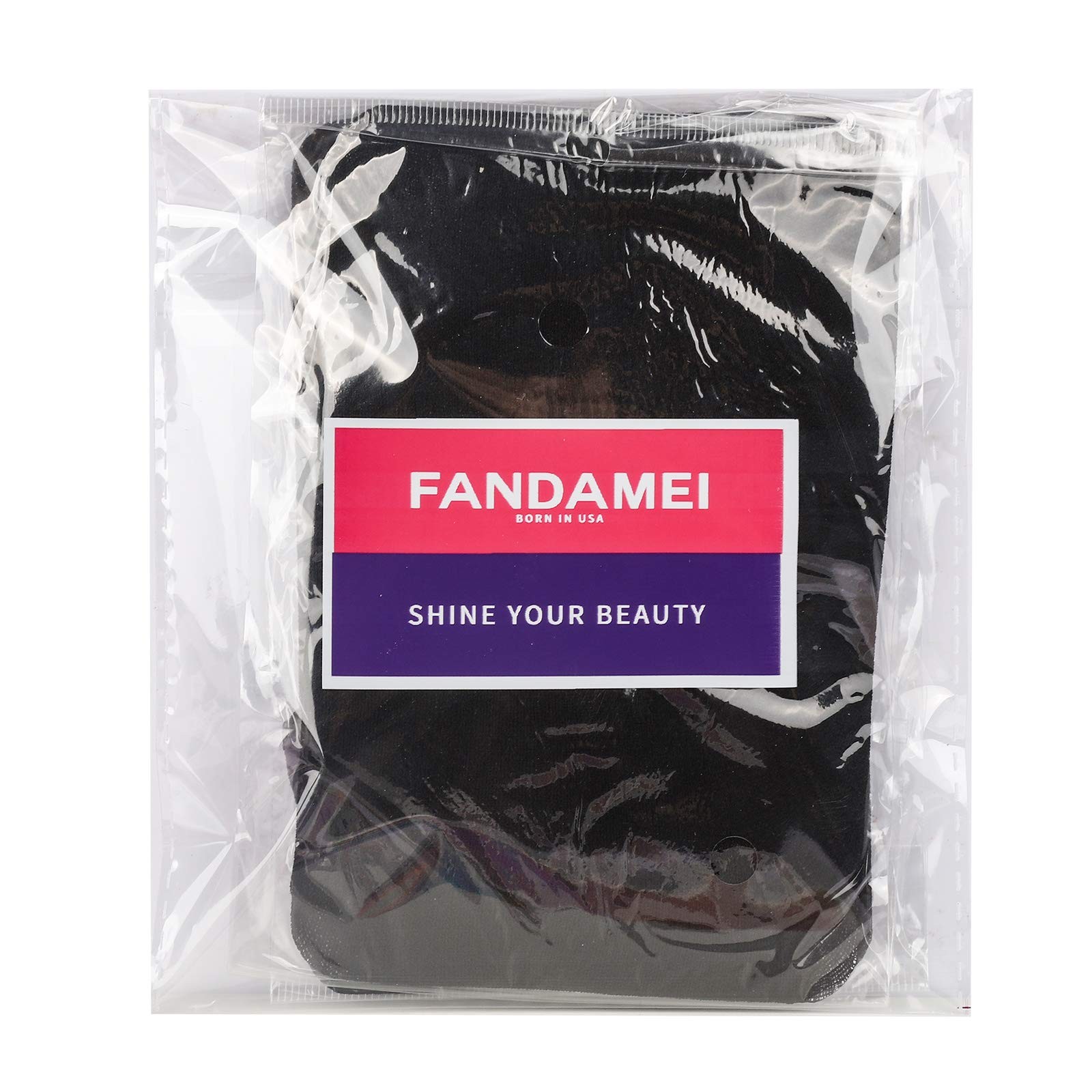 FANDAMEI Wig Cap, Nylon Caps, 4 Pieces 2 Count (Pack of 2), Black