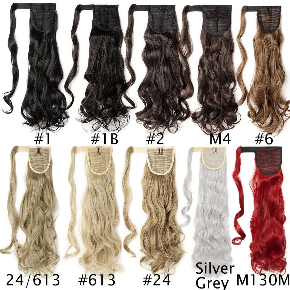 Lady Ponytail Real Natural Wrap on Clip in Hair Extension As Human Pony Tail US