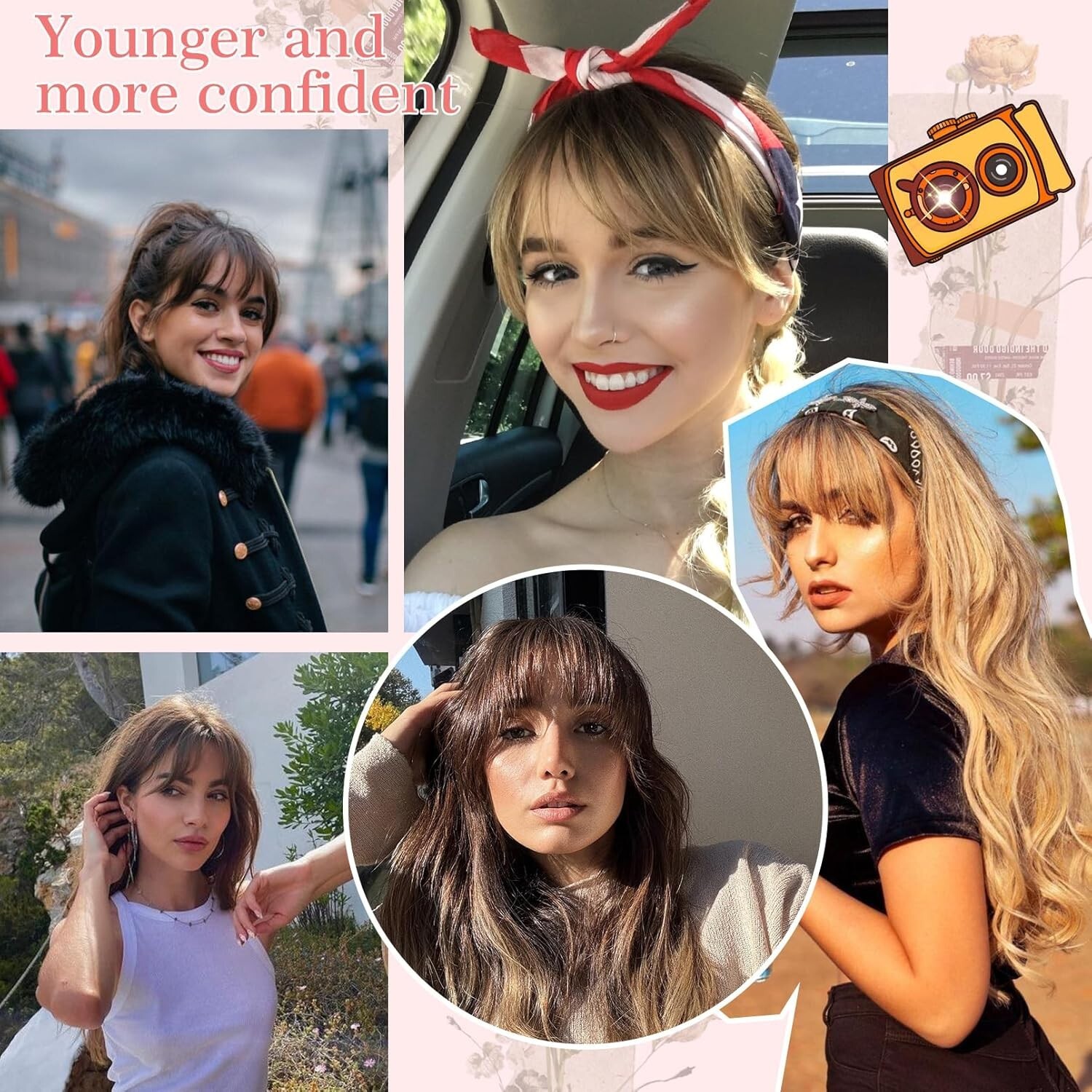Real Human Hair Topper 10 In Clip in Bangs 150% Density Silk Base Natural Black