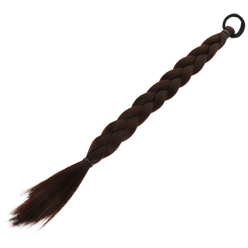 Synthetic Long Straight Hair Extensions Ponytail Braided Ponytail Extension