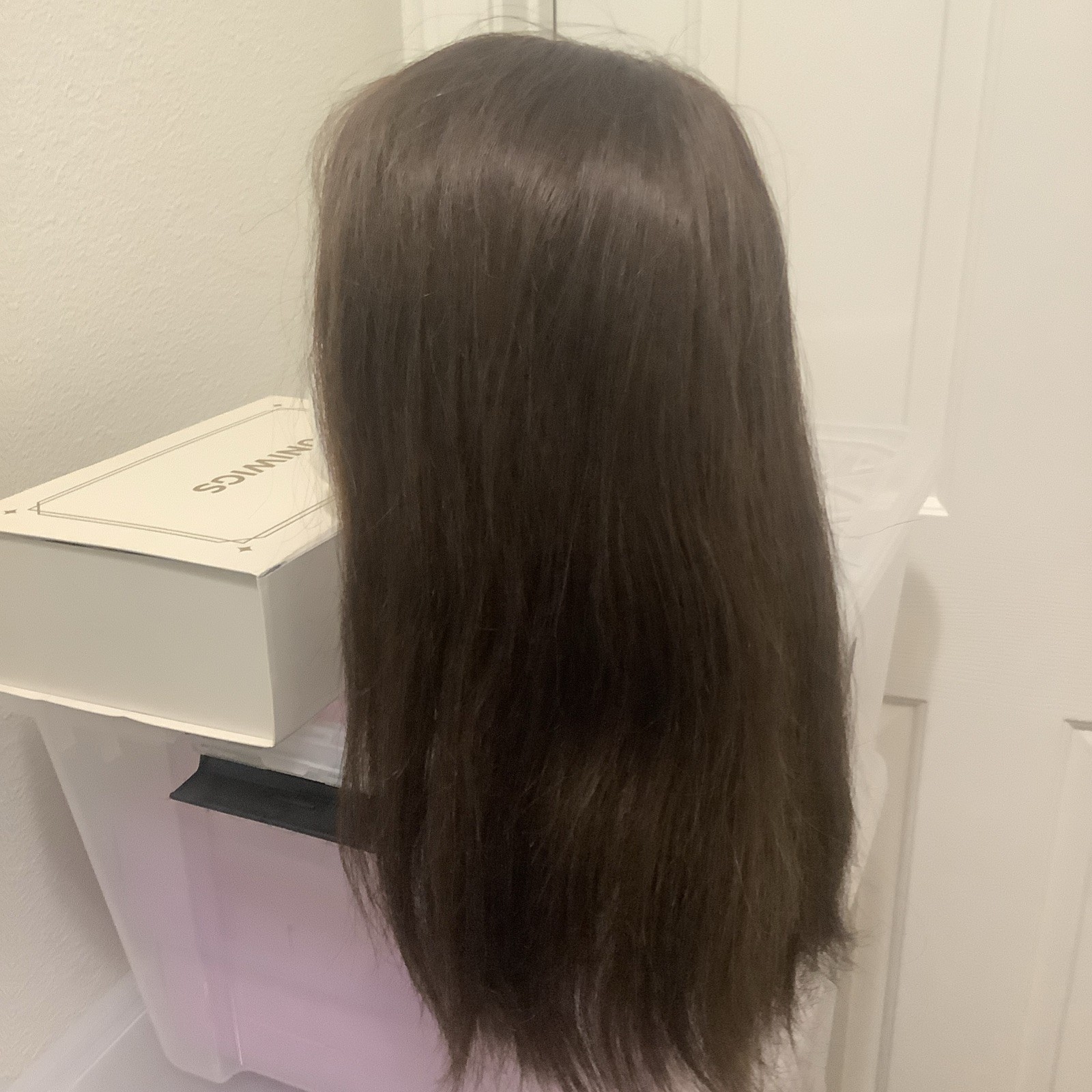 Human Hair Wig Lace Cap 23” UNIWIGS Alexandra 14” Length Density 130%