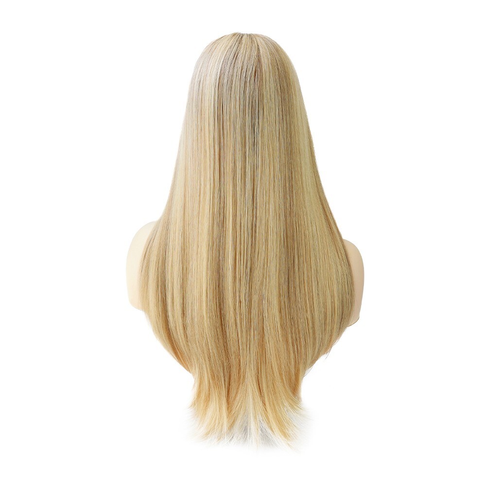 Women European Remy Human Hair Lace Front Wigs Medical Wig Medium Size MW45 #SIC