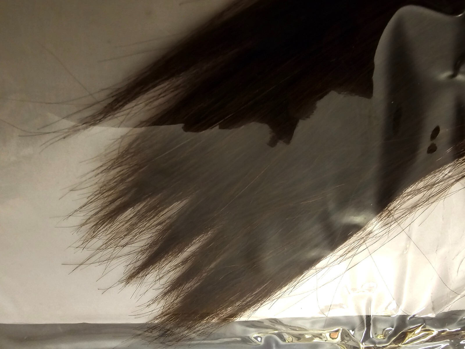 Dark Brown Real Natural Clip-in Hair Extensions by Carol 19 18 inch Pieces