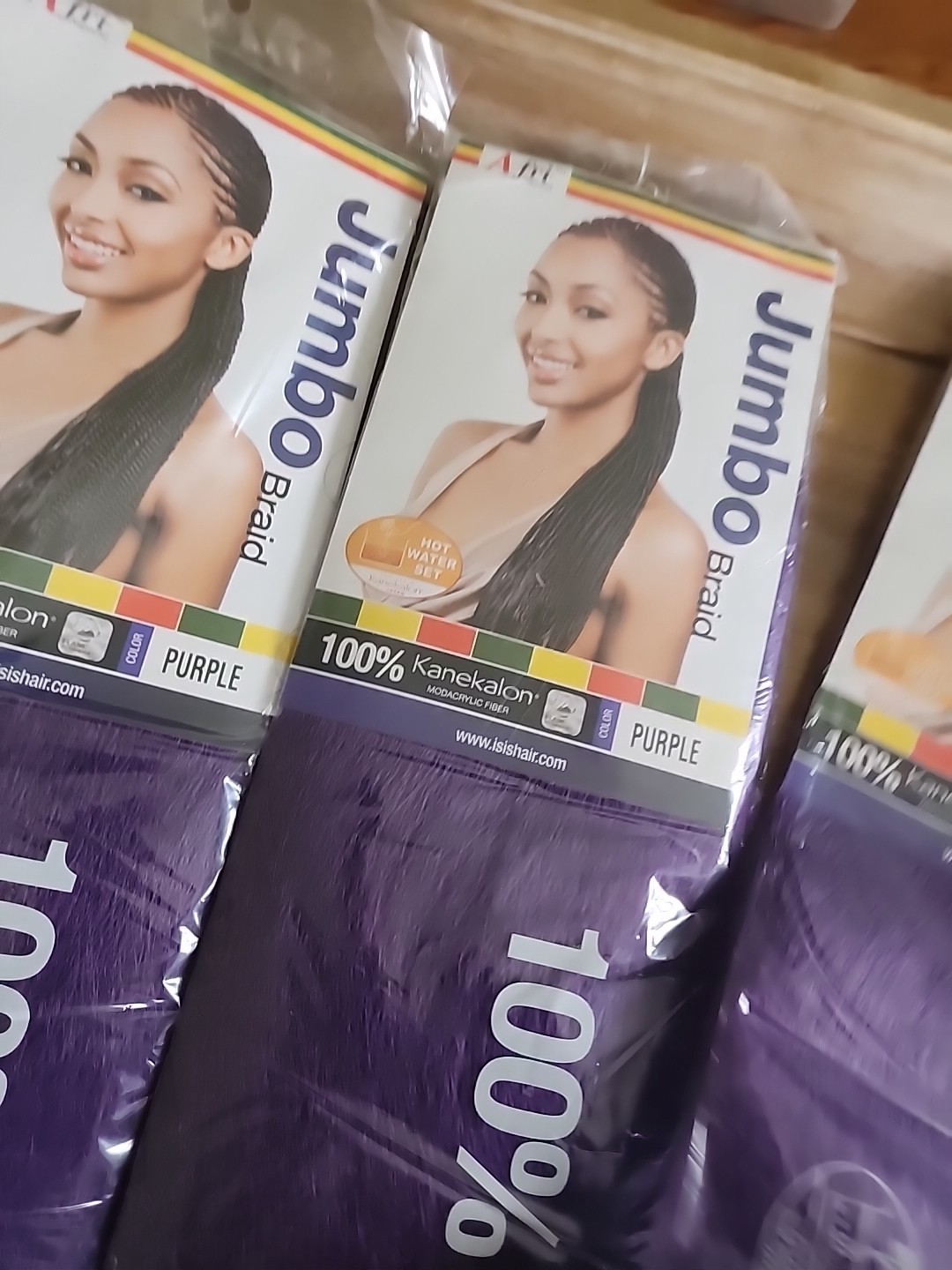 Jumbo Braid Synthetic Braid 100% Kanekalon48″ 3purple 2 Blue Hair Afri Naptural