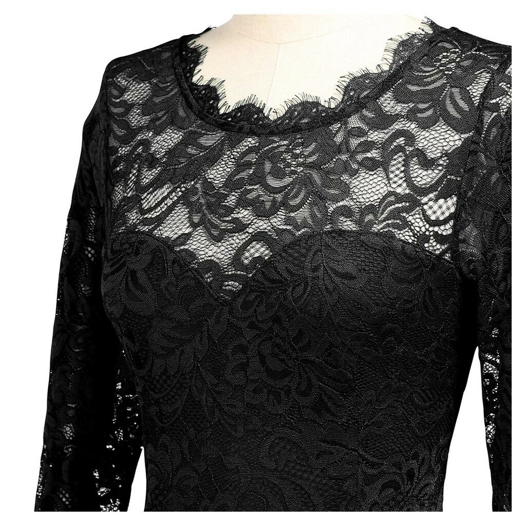 Women Formal Floral Lace Cap Sleeve Evening Party Maxi Dress Round neck Bulk Out