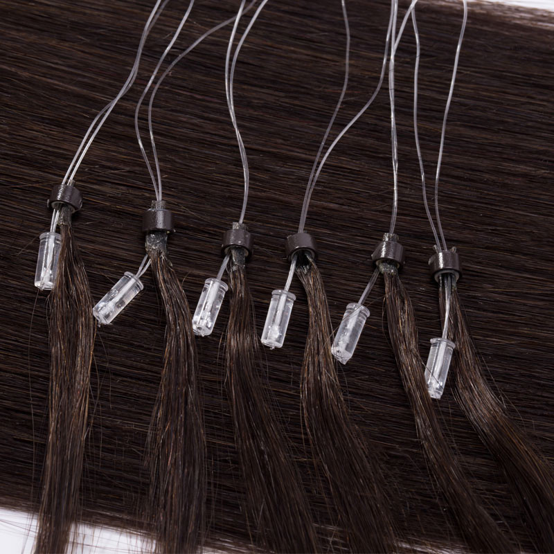 16-24Inch Easy Loop Micro Ring Bead 100% Real Remy Human Hair Extensions 200S US