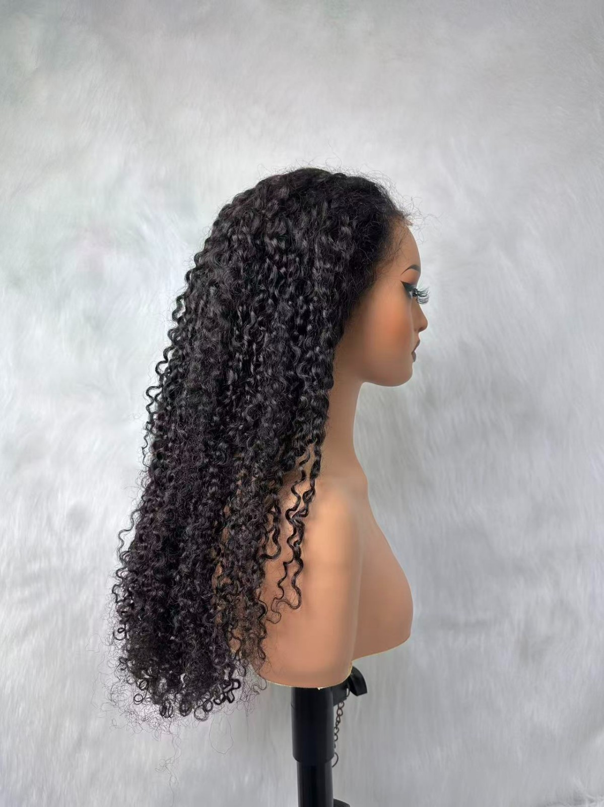 24inch 180% Density BYE BYE KNOTS 360 HD Lace Curly Wig With Invisible Strap