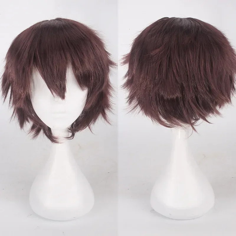Unisex Anime Short Wig Straight Hair Cosplay Costume Party Heat Resistant Wigs