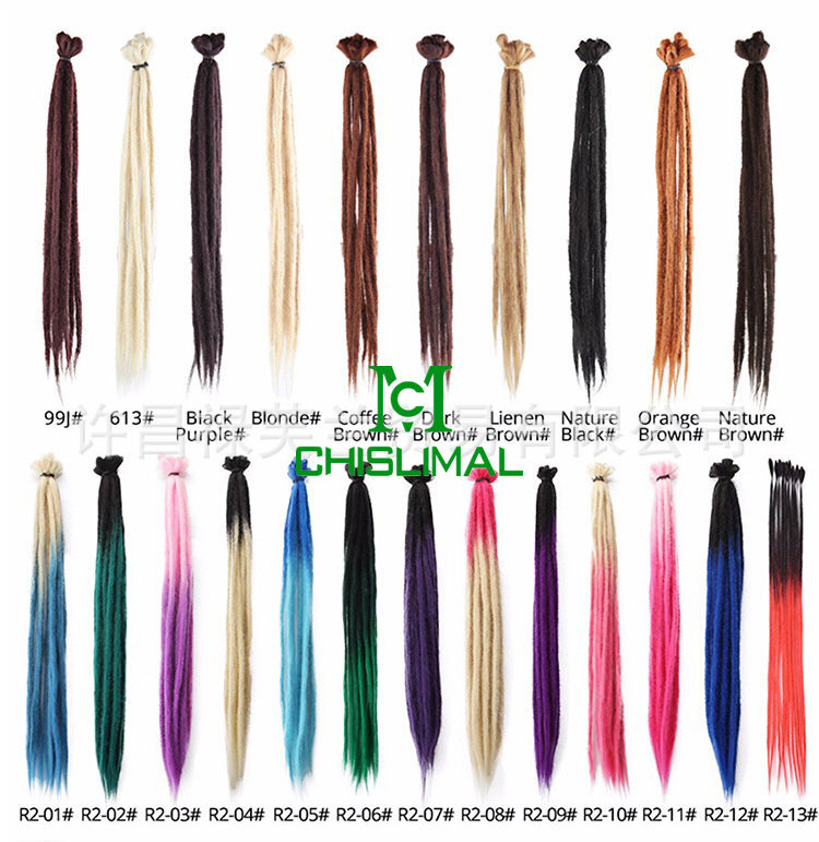 20in Ombre Dreadlocks Extensions Crochet Braiding Hair Dreads Locs Synthetic New