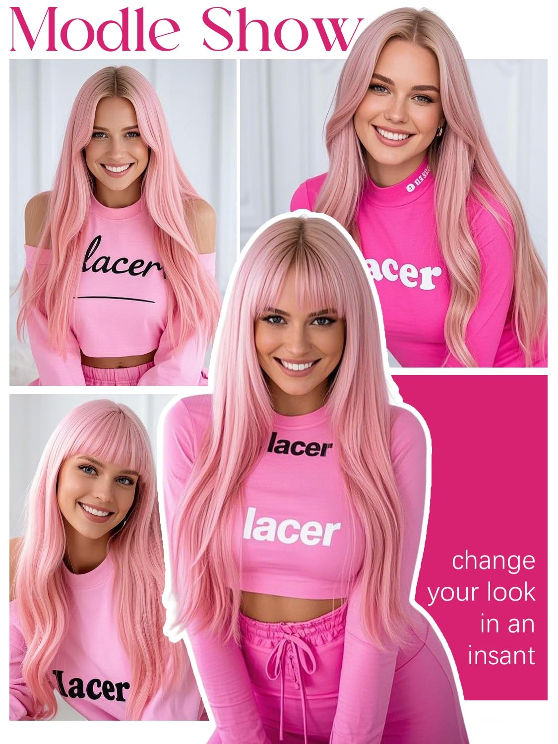 Lacer Human Hair Tape in Extensions 18 inch Peach Pink Human Hair Extensions Tap
