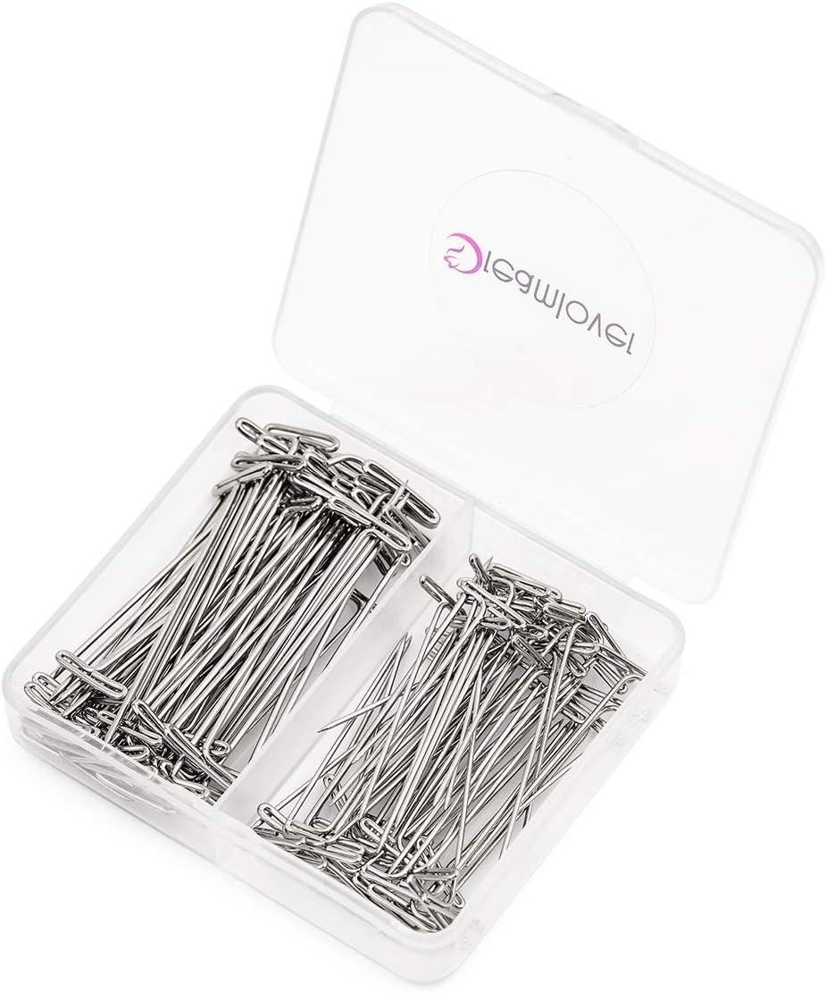 100PCS High-Quality Mannequin Pins for Wig Heads – 1.5 & 2 Inch Durable Iron