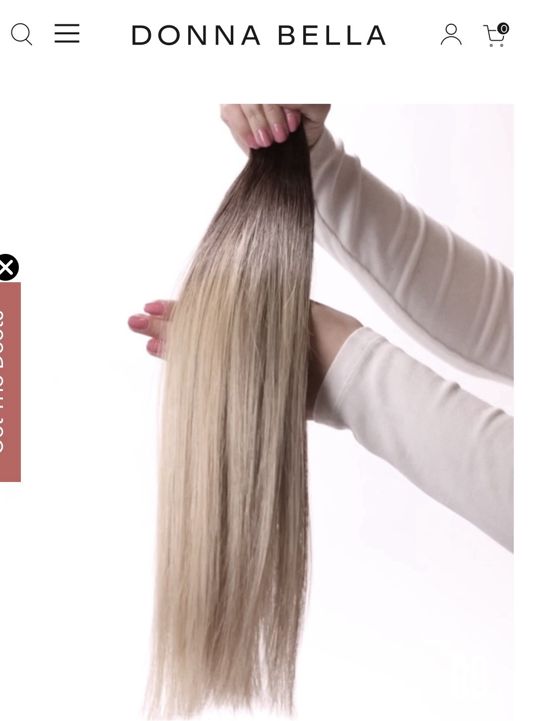 17” Flat Tip Extension Fusion Keratin Human Hair 8pc remy Balayage Omrea 9g