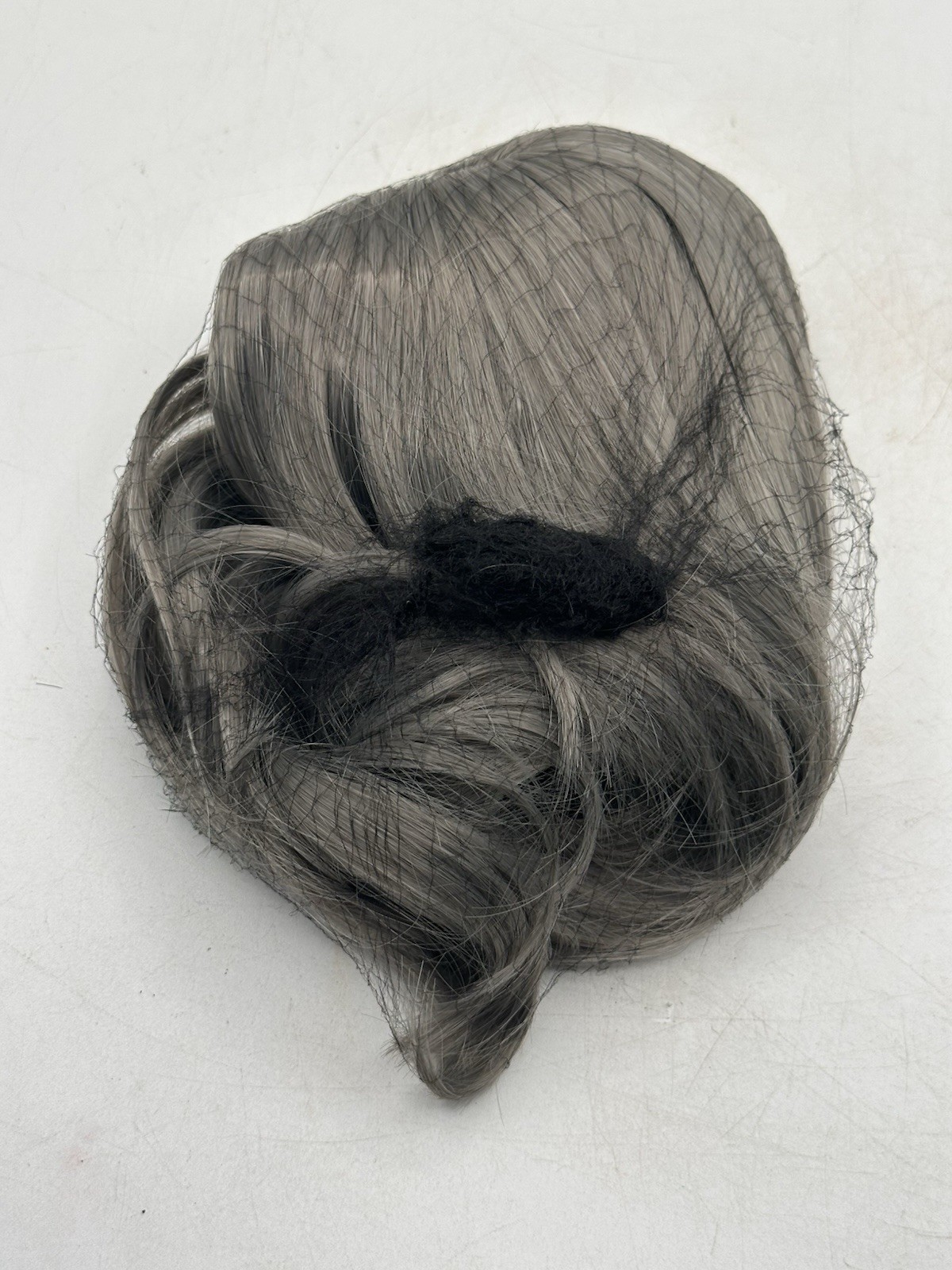 Crown Topper Wig Piece 13” From Part Blonde Gray Color