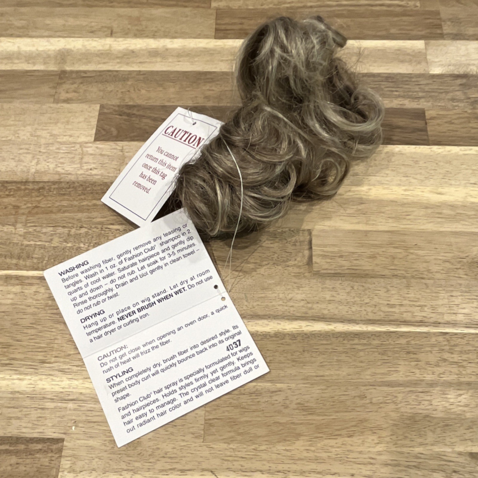 imagination! Curly Gray Synthetic Claw Clip-In Hairpiece Attachment 5 in