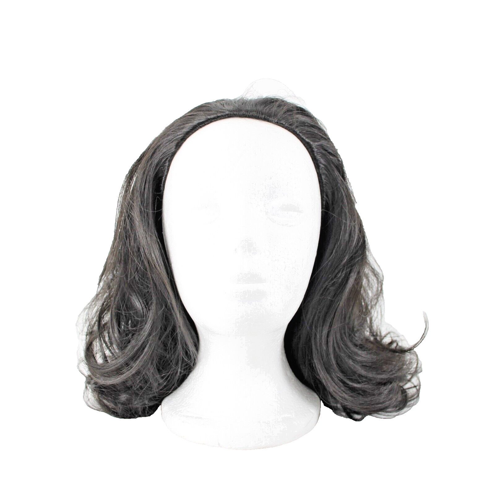 Bobbi Boss MTQ 42 Color 1B Black Three Quarter Easy Wear Synthetic Wig