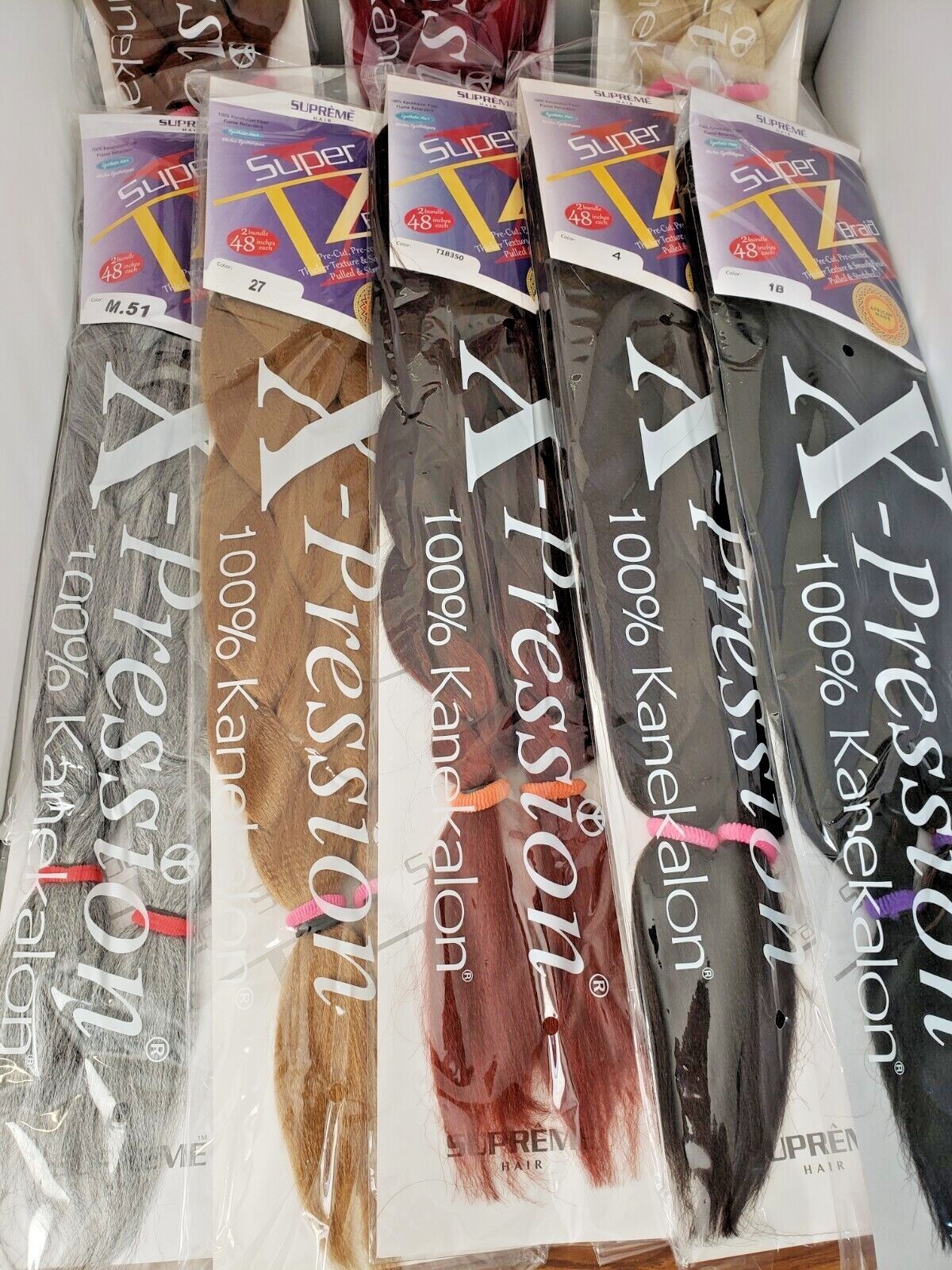 SUPER X TZ BRAID (2 BUNDLES/48 INCH EACH) – PRE-STRETCHED – SUPREME COLLECTION
