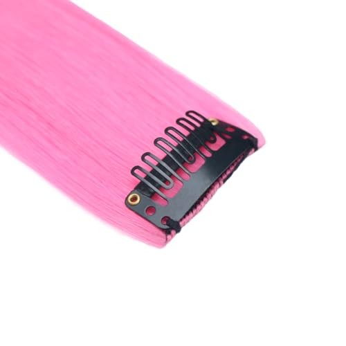 10PCS Glow in the Dark Hair Extensions 20inch Colorful Clip 20 Inch 5colors-B