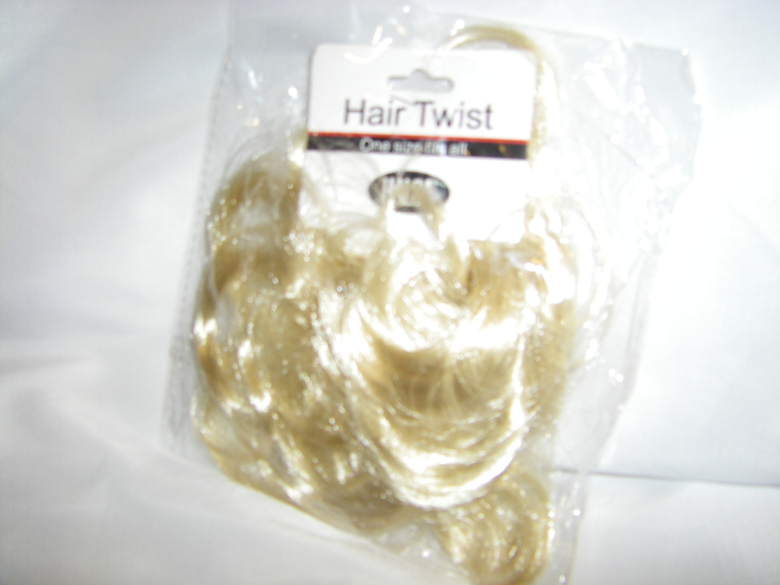 NEW Blonde Scrunchie Elastic Hair Twis Scrunchy Hair Piece Extension Slight Wave