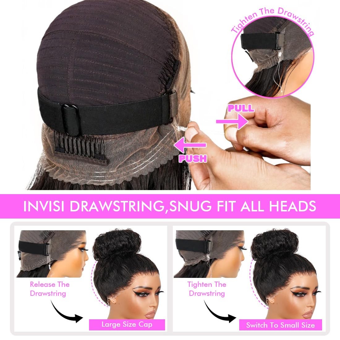 Healthair Deep Wave Lace Front Wig 360 Lace Front Wigs Human Hair Invisi Strap