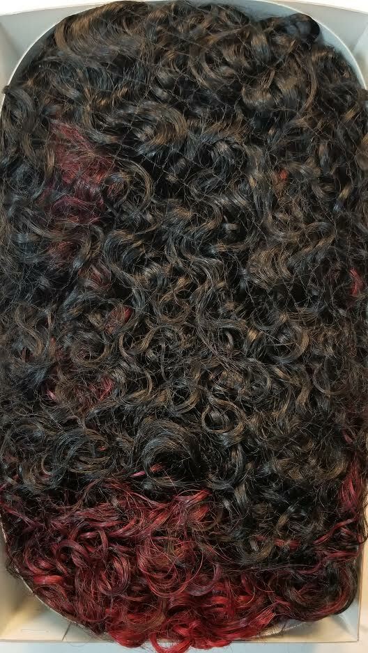 Sensationnel Instant Weave MOA Synthetic Half Wig Color DXRRB1