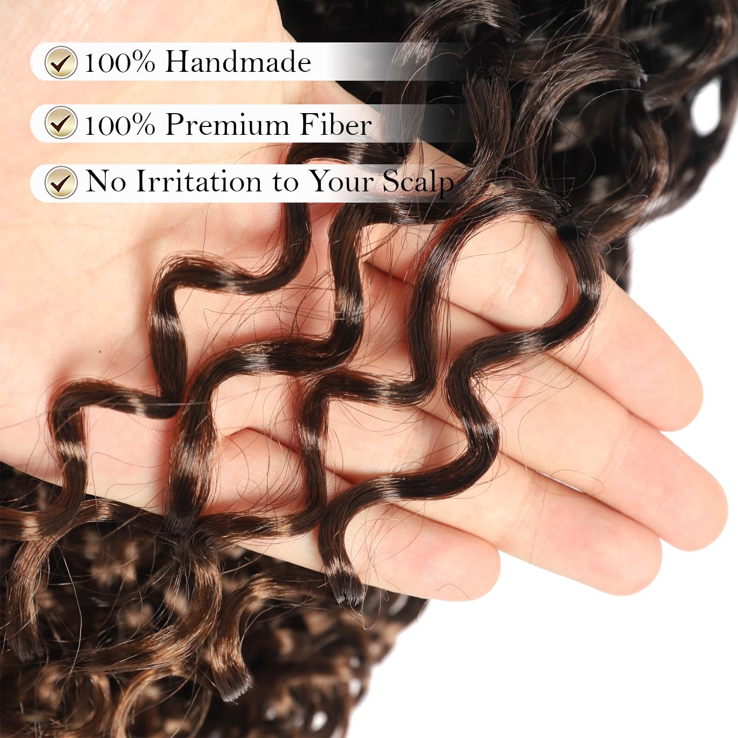 8 Packs GoGo Curl Crochet Hair 10 inch Short 10 Inch (Pack of 8), 1B/4/30#